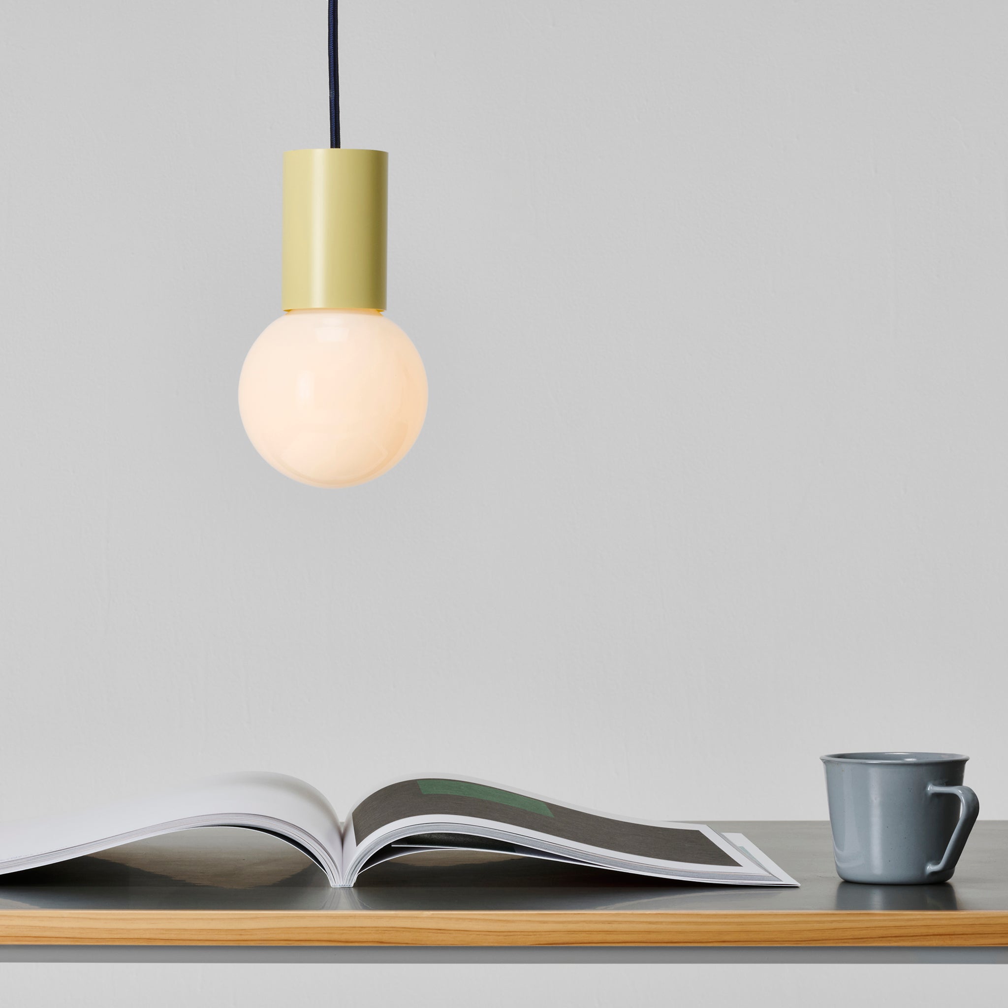 ペンダントライト-02-クリームイエロー - KIT